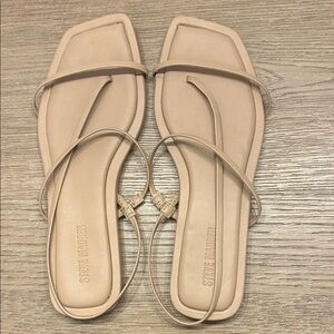 Steve Madden Lynley Women's Beige Strappy Sandals Size 7